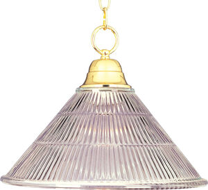 Maxim 1 Light 15 inch Polished Brass Pendant Ceiling Light
