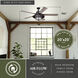 Charleston 56 inch New Bronze with Driftwood-Dark Maple Blades Ceiling Fan