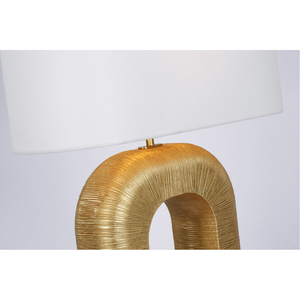 Kelly Wearstler Utopia 33.5 inch 15.00 watt Gild Combed Table Lamp Portable Light, Large