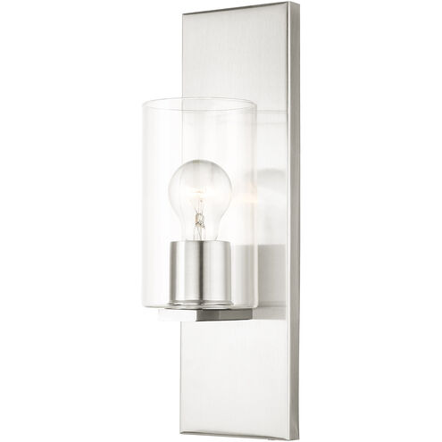 Zurich 1 Light 5 inch Brushed Nickel Sconce Wall Light