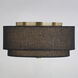 Burnaby LED 13 inch Matte Brass Semi-Flush Mount Ceiling Light