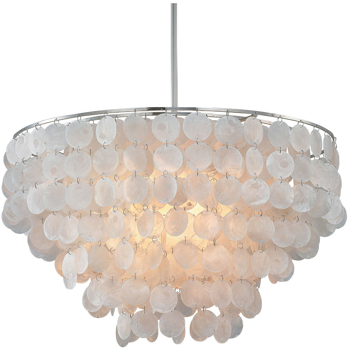 Shelby 6 Light 24 inch Polished Nickel Pendant Ceiling Light