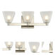 Weston LED 5 inch Glazed Nickel Bath Vanity Light Wall Light