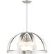 Stoneridge 5 Light 24 inch Brushed Nickel Pendant Chandelier Ceiling Light