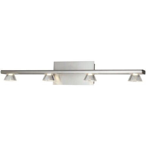 Jet LED 31.73 inch Brushed Nickel Bath Vanity Light Wall Light
