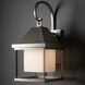 Dorset 1 Light 22.7 inch Coastal Burnished Steel Outdoor Sconce in Opal, Medium
