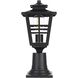 Macon 1 Light 16 inch Black Outdoor Post Light
