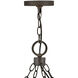 Open Air Sawyer 12 Light 38 inch Sequoia with Iron Rust Outdoor Hanging in Non-LED