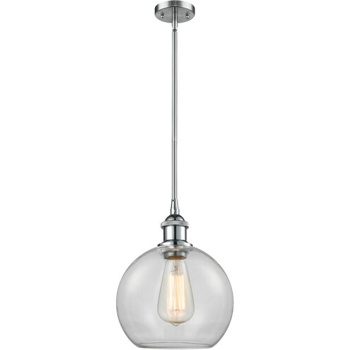 Ballston Athens 1 Light 8 inch Polished Chrome Pendant Ceiling Light in Clear Glass, Ballston