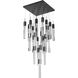 Canada 25 Light 28 inch Matte Black Chandelier Ceiling Light