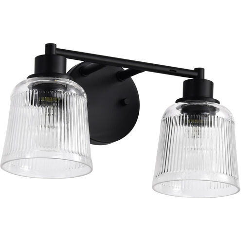 Grayson 14.5 inch Matte Black Vanity Wall Light