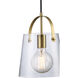 Curry 1 Light 8 inch Antique Gold Bell Mini Pendant Ceiling Light