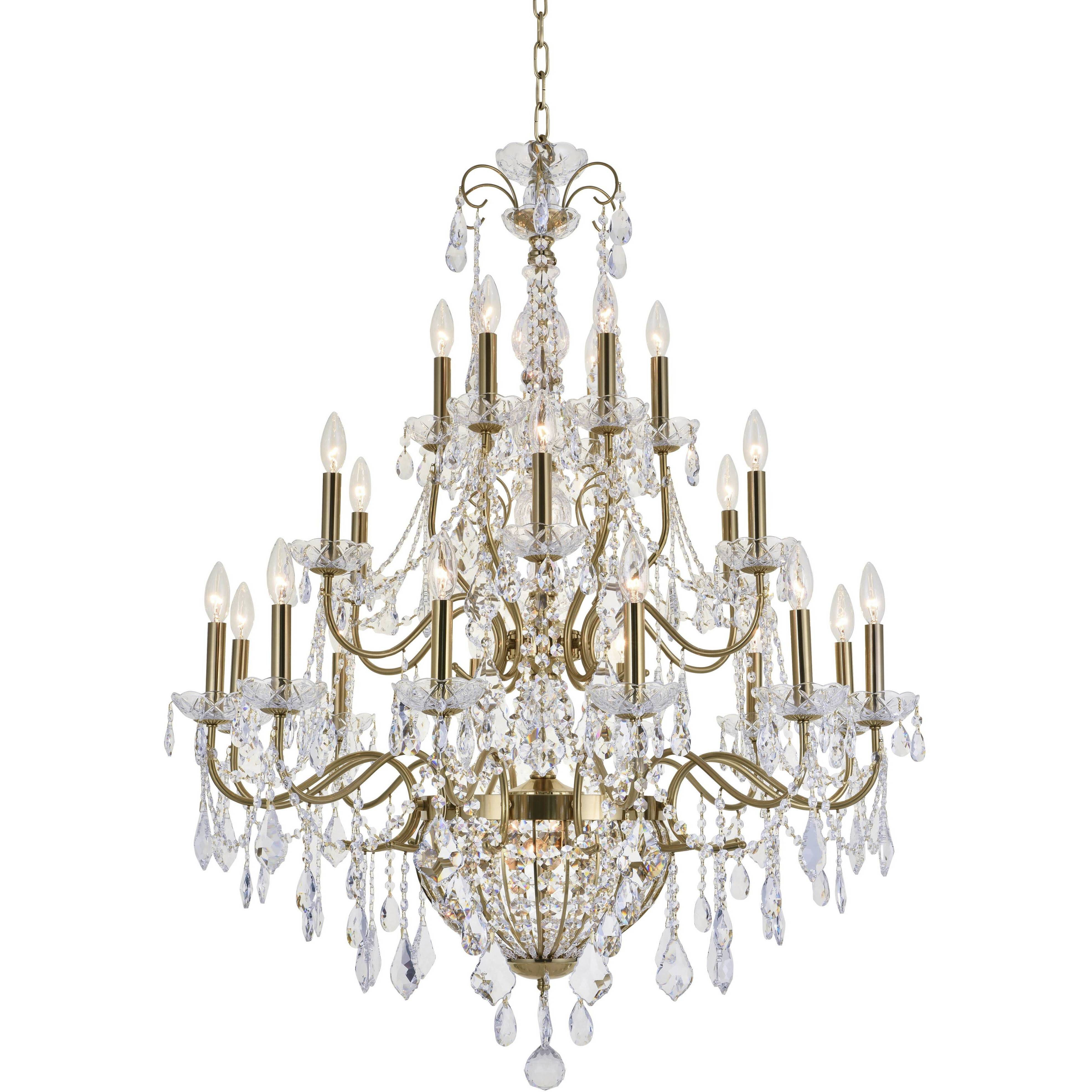 Canada 26 Light 36 inch Brass Chandelier Ceiling Light