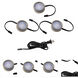 Line Voltage Puck Light LED Brushed Nickel Button Light, WAC Limited