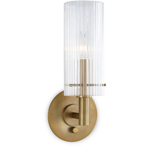 Dixie 1 Light 5.5 inch Natural Brass Wall Sconce Wall Light