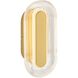 Wry Plexus 1 Light 5.88 inch Satin Brushed Gold Outdoor Wall Light