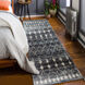 Birch 96 X 30 inch Black Rug in 2.5 x 8, Runner
