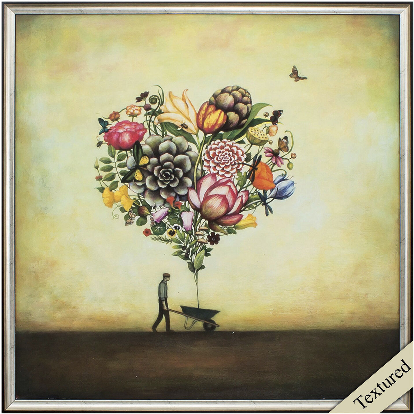 Florals 25 X 25 inch Non-Glass Framed Art, Propac