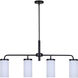 Malloy 4 Light 23.25 inch Matte Black Chandelier Ceiling Light