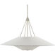 Brislee 1 Light 42 inch Contemporary Silver Leaf Chandelier Ceiling Light