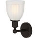 Edison Brookfield 1 Light 6 inch Oil Rubbed Bronze Sconce Wall Light in White