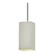 Radiance Collection 1 Light 5.5 inch Polished Chrome and White Crackle and Black Pendant Ceiling Light