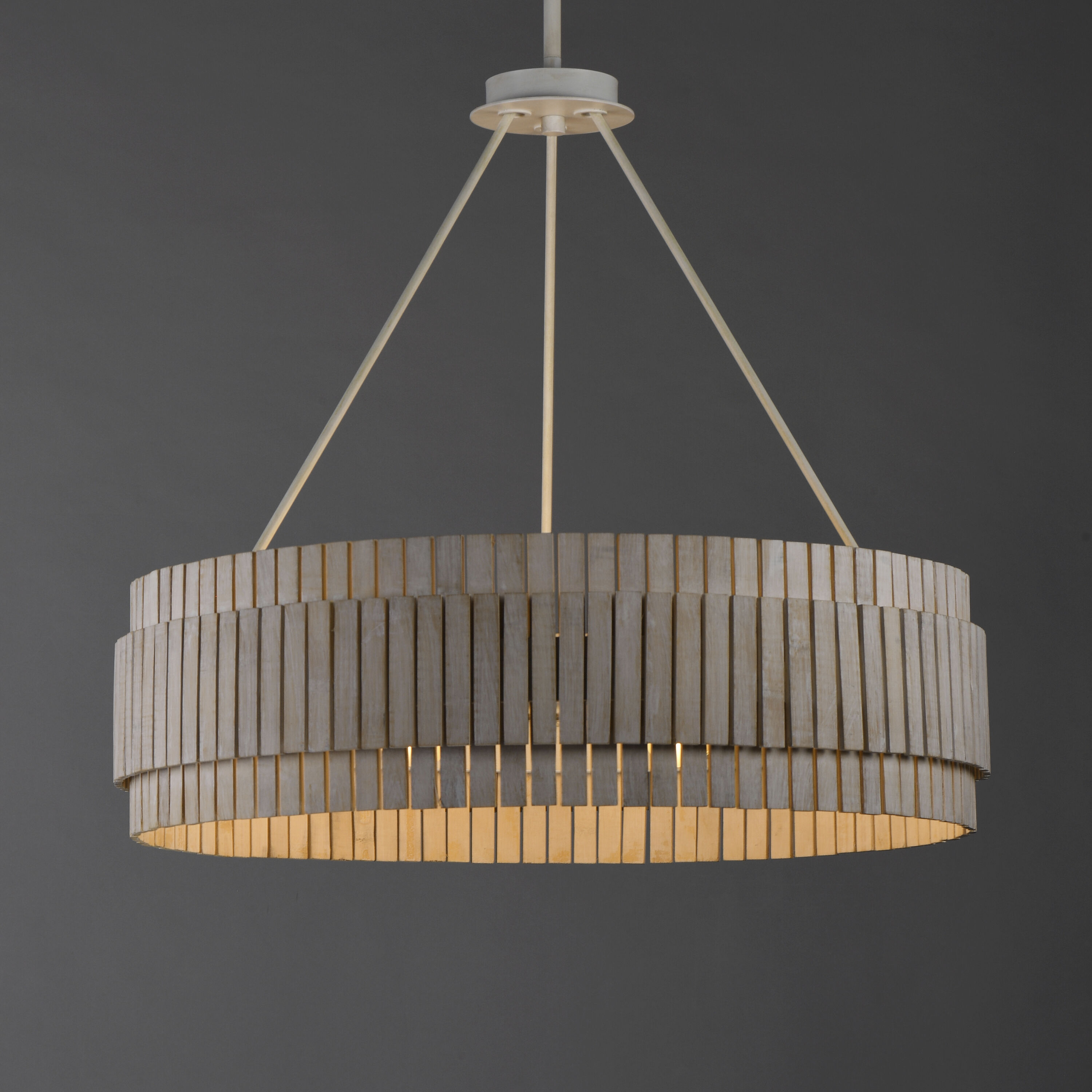 Satori 6 Light 30.75 inch Ecru Chandelier Ceiling Light