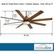 Slipstream 65 inch Distressed Koa Outdoor Ceiling Fan