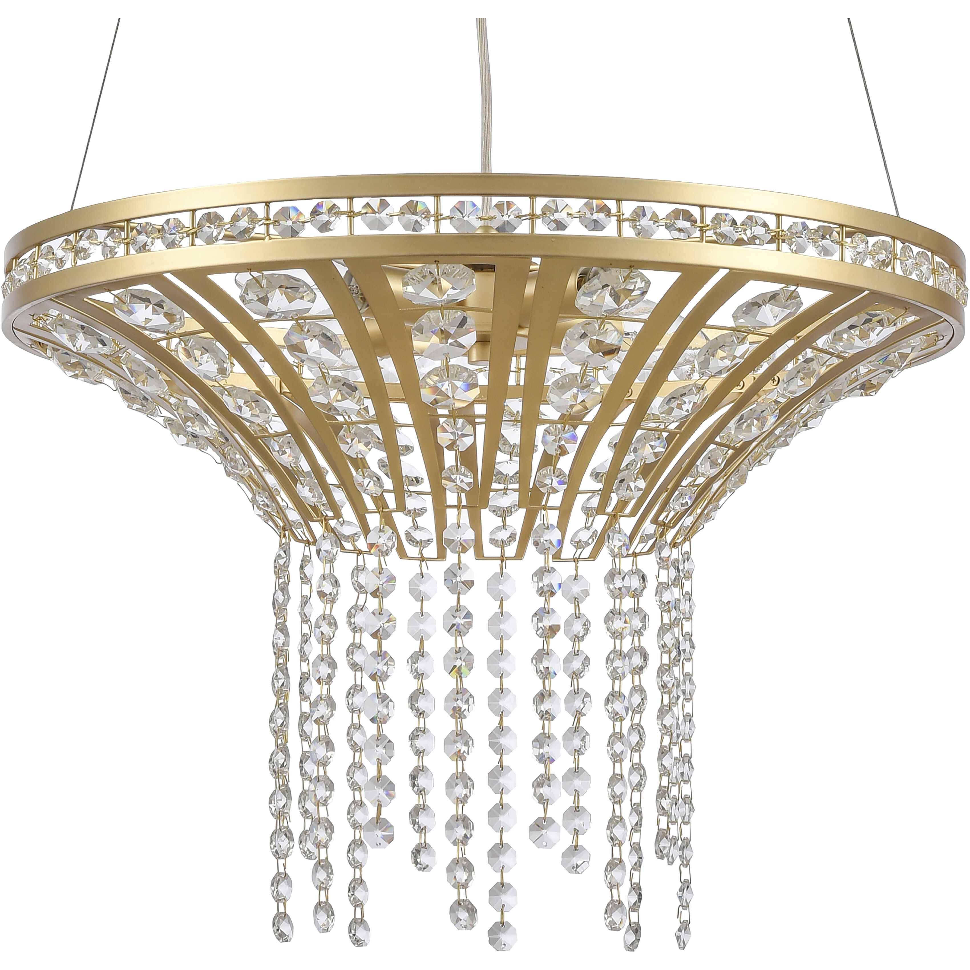 Fantania 4 Light 18 inch Champagne Gold Chandelier Ceiling Light