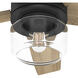 Margo 52 inch Matte Black with Golden Maple Blades Ceiling Fan