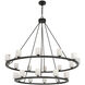 Aragon 22 Light 46.75 inch Matte Black Chandelier Ceiling Light