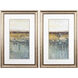 Abstract Neutral and Metallic and Gray and Brown Framed Art, Propac