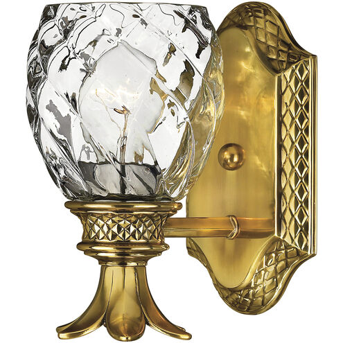 Plantation 1 Light 6.5 inch Burnished Brass Vanity Light Wall Light