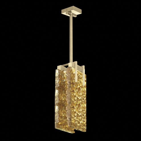 Terra LED 7.75 inch Gold Pendant Ceiling Light in Gold Studio Glass
