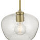 Pomari 1 Light 9.75 inch Vintage Brass Pendant Ceiling Light