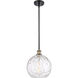 Ballston Athens Water Glass LED 10 inch Black Antique Brass Mini Pendant Ceiling Light