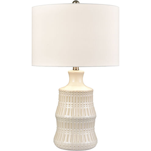 Dorin 25.5 inch 150 watt White Glazed Table Lamp Portable Light