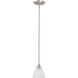 Tia 1 Light 5.24 inch Matte Nickel Mini Pendant Ceiling Light