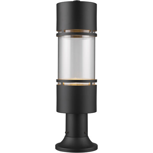 Luminata LED 21.75 inch Black Outdoor Pier Mounted Fixture