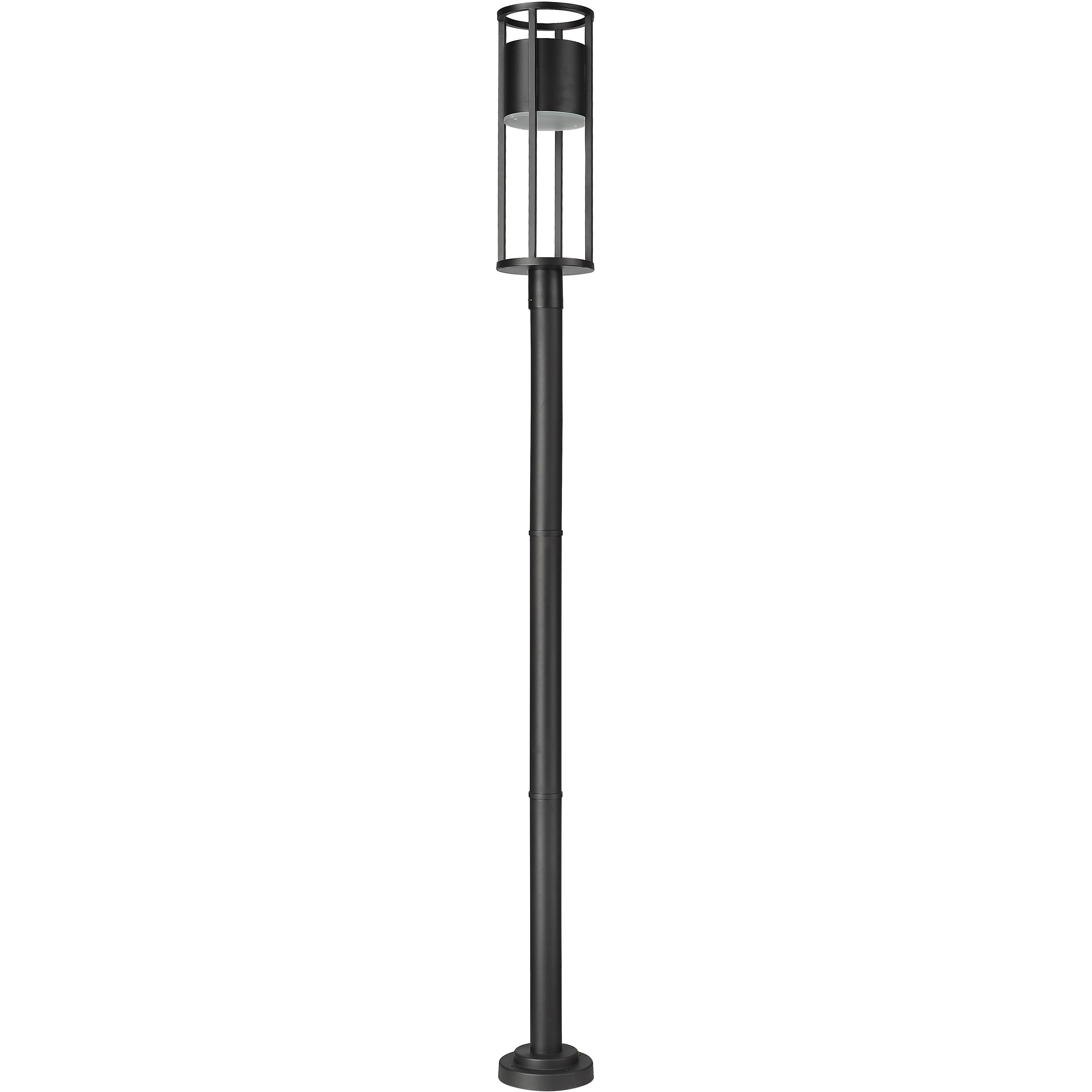 Luca LED 101.51 inch Black Outdoor Post Mounted Fixture
