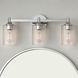 Ryehouse 3 Light 23.75 inch Chrome Bathroom Vanity Light Wall Light