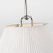 Amber Lewis Serrato LED 20 inch Polished Nickel Hanging Shade Ceiling Light