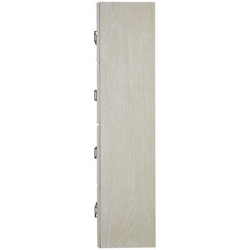 Tilden Cerused White / Antique Bronze / Antique Mirror Cabinet