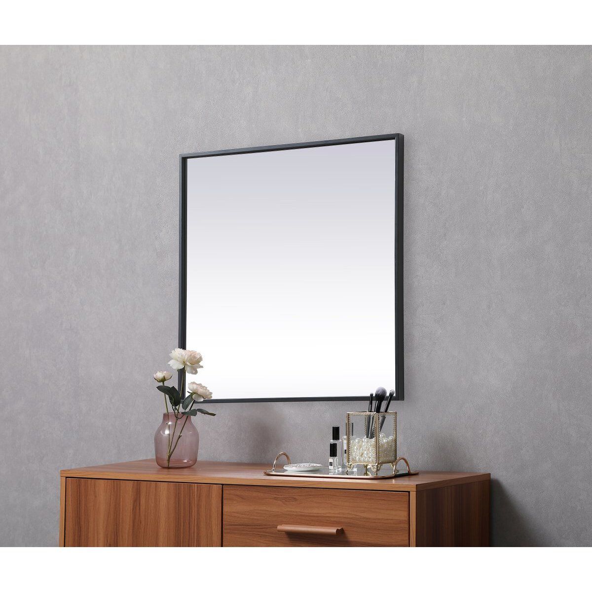 Eternity 24 X 24 inch Black Vanity Mirror