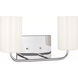 Rhett 2 Light 15 inch Chrome Wall Bath Fixture Wall Light