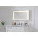 Helios 36 X 20 inch Silver Lighted Wall Mirror