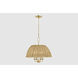 Arwen 4 Light 20 inch Aged Brass Chandelier Ceiling Light