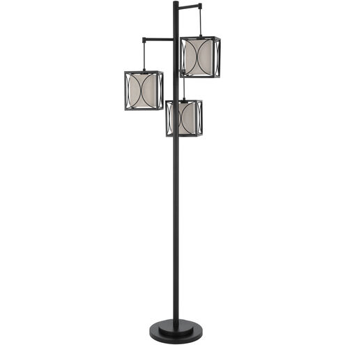 Lantern 72.5 inch 60.00 watt Black Iron Floor Lamp Portable Light