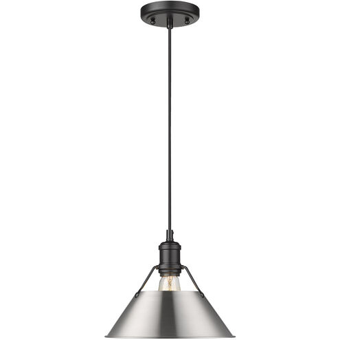 Orwell 1 Light 10 inch Matte Black Pendant Ceiling Light in Pewter, Medium