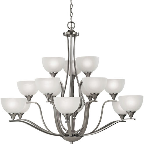Bristol Lane 15 Light 45 inch Brushed Nickel Chandelier Ceiling Light